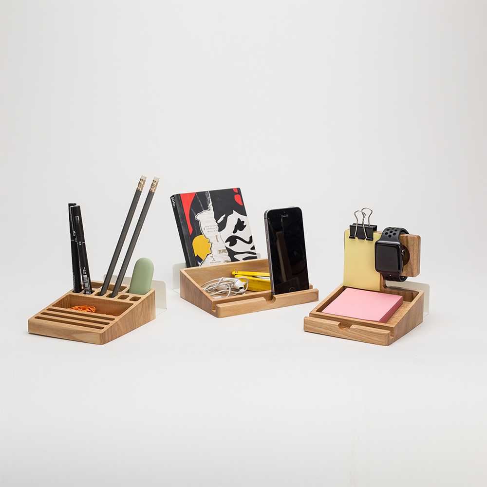 Wooden Desk Organizer Set Twonee Wooden Desk Organizer Set